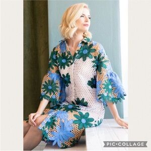 NWT Anthropologie Eva Franco Gaia Dress in Petal Republic